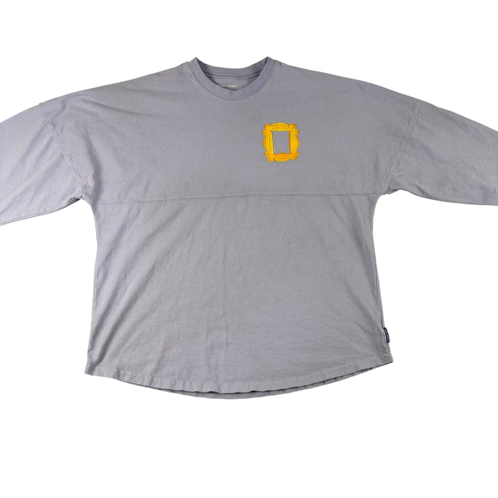 Friends Spirit Jersey Long Sleeve Shirt Womens‎ L Purple Warner Bros Studio Tour